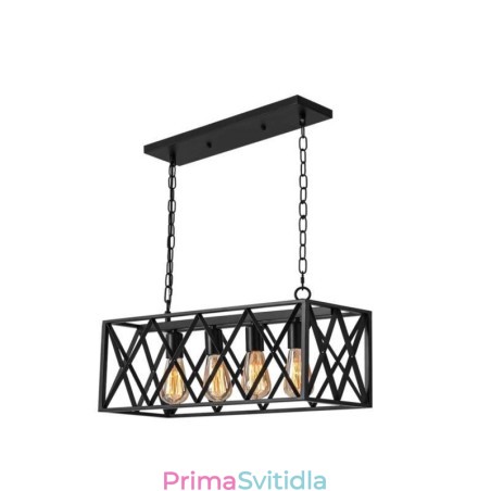 Rustikální obdélníkové závěsné svítidlo 4 Light Farmhouse závěsné světlo Rustikální obdélníkové závěsné svítidlo 4 Light Farmhouse závěsné světlo