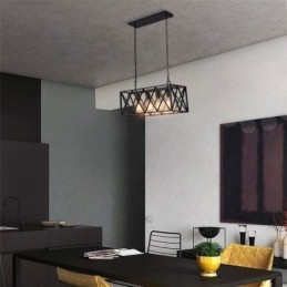 Rustikální obdélníkové závěsné svítidlo 4 Light Farmhouse závěsné světlo
