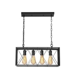 Rustikální obdélníkové závěsné svítidlo 4 Light Farmhouse závěsné světlo