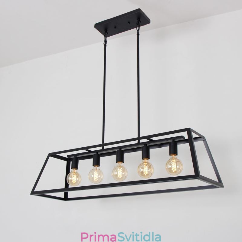 Průmyslové kovové závěsné světlo Lichoběžníkové závěsné stropní svítidlo