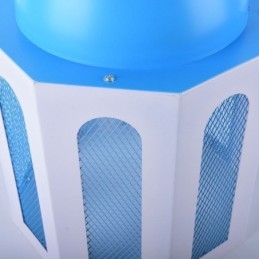Závěsné světlo ve tvaru zámku Moderní světlo v modré a bílé barvě
