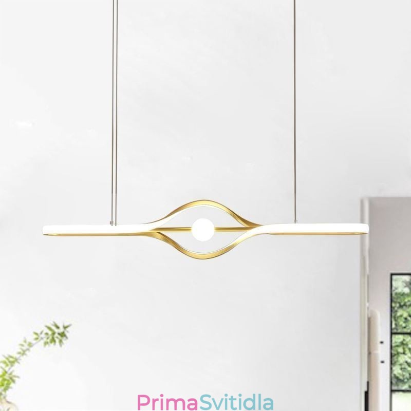 Moderní lineární závěsné svítidlo s dlouhým proužkem závěsné svítidlo