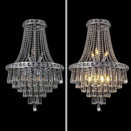 Moderní křišťálový lustr Moderní elegantní stropní svítidlo Duplex schodiště