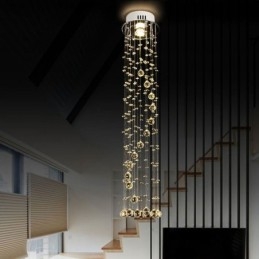 Luxusní velký lustr Moderní křišťálová zapuštěná stropní svítidla