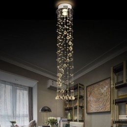 Luxusní velký lustr Moderní křišťálová zapuštěná stropní svítidla