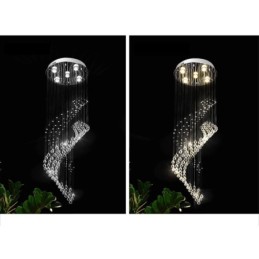 Elegantní křišťálový lustr Dešťová stropní svítidla Foyer