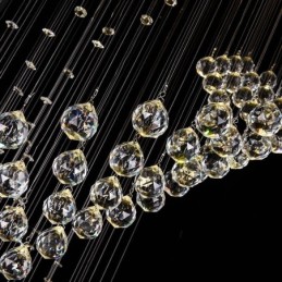 Elegantní křišťálový lustr Dešťová stropní svítidla Foyer