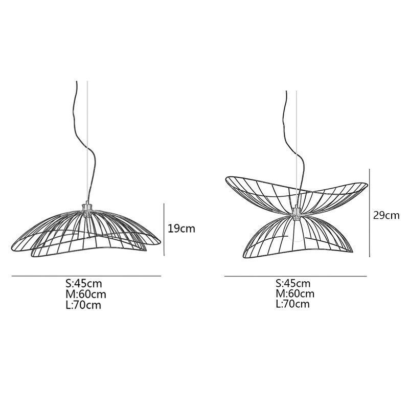 Moderní kloboukový lustr Minimalistický dekor závěsné svítidlo 1 světlo