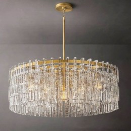 Americké stropní svítidlo Luxusní křišťálové závěsné svítidlo 60cm