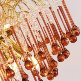 Křišťálové závěsné svítidlo Elegantní duplexní dekorativní stropní svítidlo