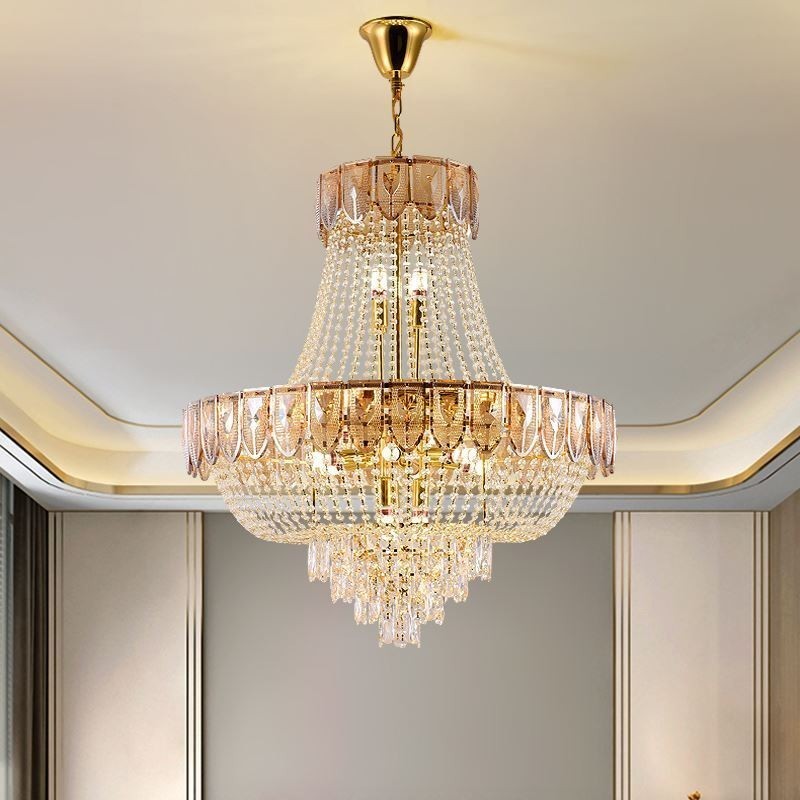 Křišťálové závěsné svítidlo Luxusní dekorativní stropní svítidlo