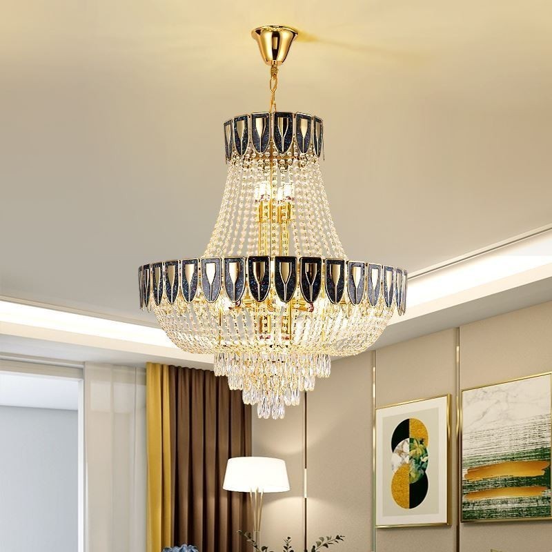 Křišťálové závěsné svítidlo Luxusní dekorativní stropní svítidlo