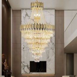 Křišťálové závěsné svítidlo Sofistikované luxusní dekorativní závěsné svítidlo 80 cm