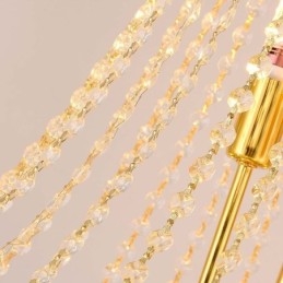 Křišťálové závěsné svítidlo Sofistikované luxusní dekorativní závěsné svítidlo 80 cm