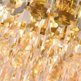 Křišťálové závěsné svítidlo Čtyři vrstvy luxusní dekorativní stropní svítidlo 80 cm