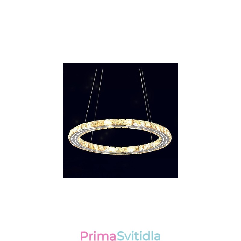 Křišťálové závěsné svítidlo svítidla Moderní svítidla Amber K9 Crystal kulatý jednoduchý prstenec 30CM