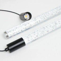 Závěsné světlo Černý křišťálový sloupec Cluster Stropní světlo