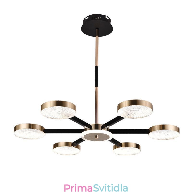 Závěsné světlo Minimalistické sedmihlavé kruhové stropní svítidlo