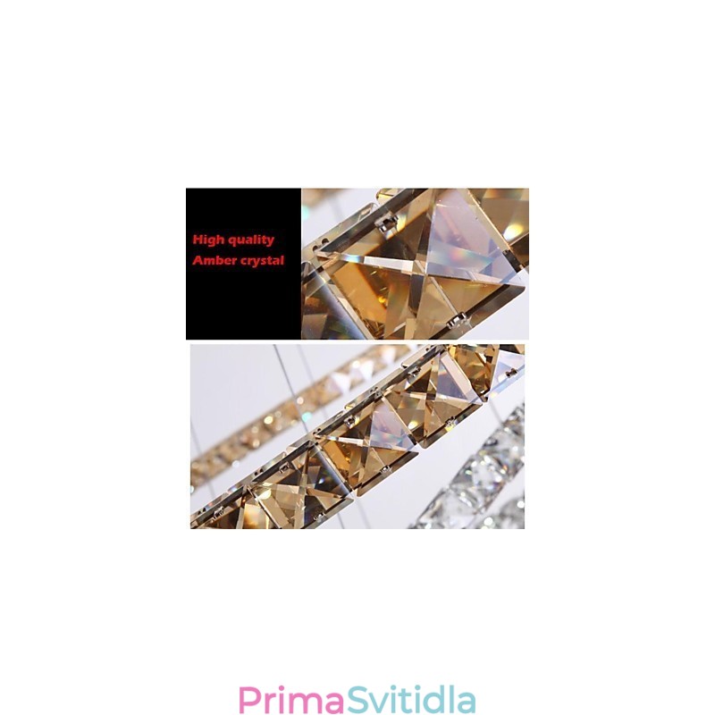 Křišťálové závěsné svítidlo svítidla Moderní svítidla Amber K9 Crystal kulatý jednoduchý prstenec 30CM