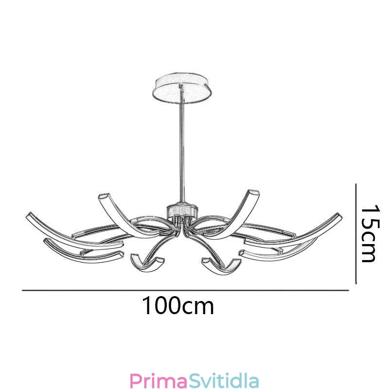 Závěsné světlo Minimalistické transformovatelné stropní svítidlo