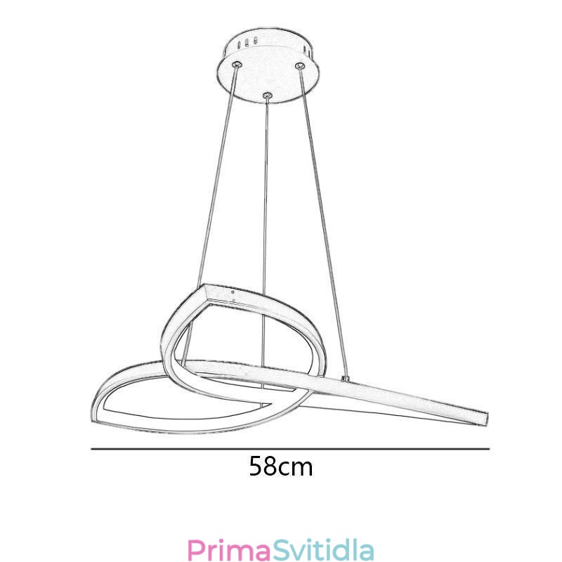 Minimalistické závěsné svítidlo Clover Stropní světlo