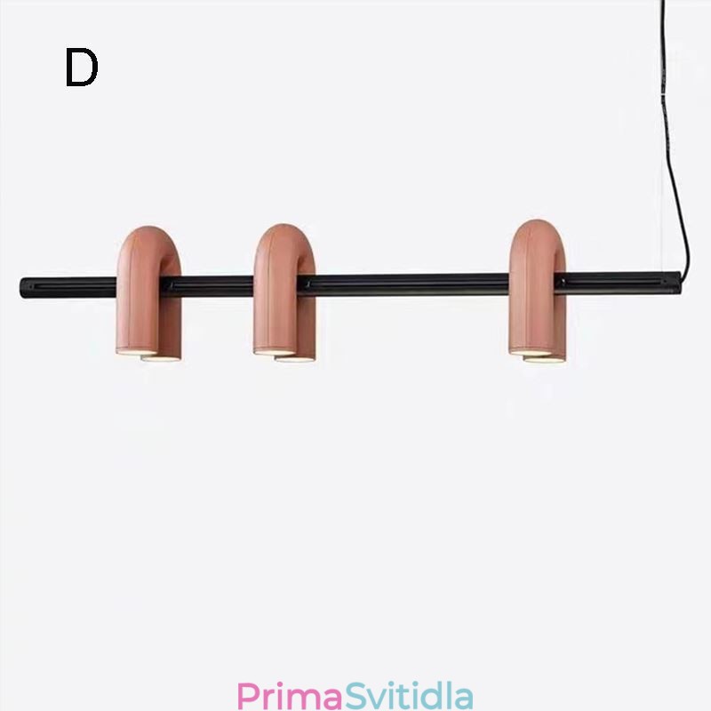 Stropní svítidlo z tepaného železa Závěsné svítidlo ve tvaru U 90 otočné stínidlo