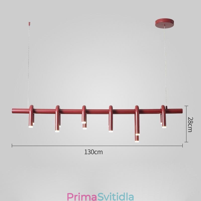 Dekorativní závěsné svítidlo ve tvaru U