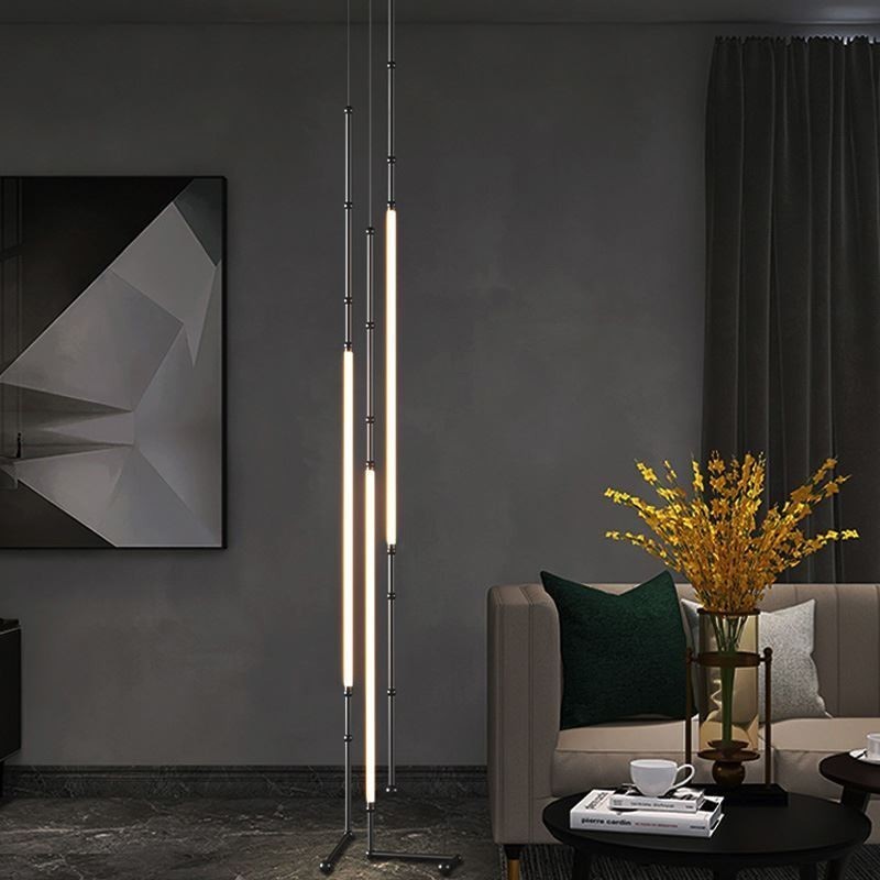 Stropní světlo Creative Line Bamboo Hanging Light Black Gold