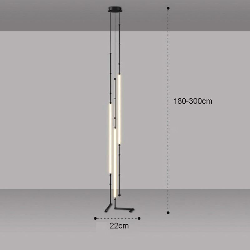 Stropní světlo Creative Line Bamboo Hanging Light Black Gold