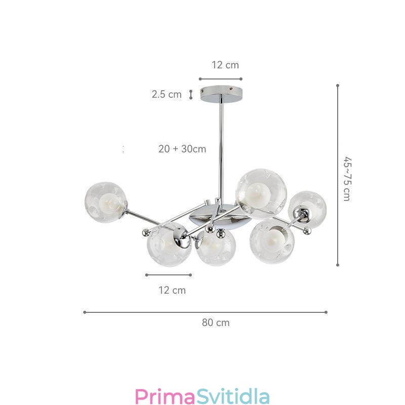 Skleněné závěsné svítidlo evropského stylu Jednoduché stropní svítidlo kouzelné fazole