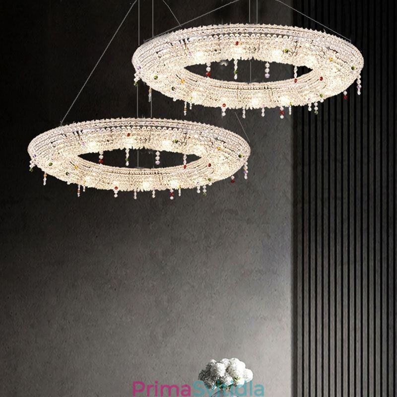 Křišťálové závěsné svítidlo Moderní svítidlo Luxusní stropní svítidlo