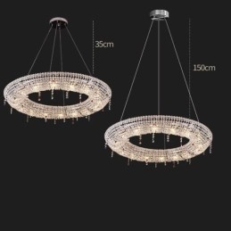 Křišťálové závěsné svítidlo Moderní svítidlo Luxusní stropní svítidlo