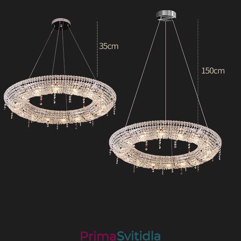 Křišťálové závěsné svítidlo Moderní svítidlo Luxusní stropní svítidlo