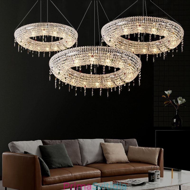 Křišťálové závěsné svítidlo Moderní svítidlo Luxusní stropní svítidlo