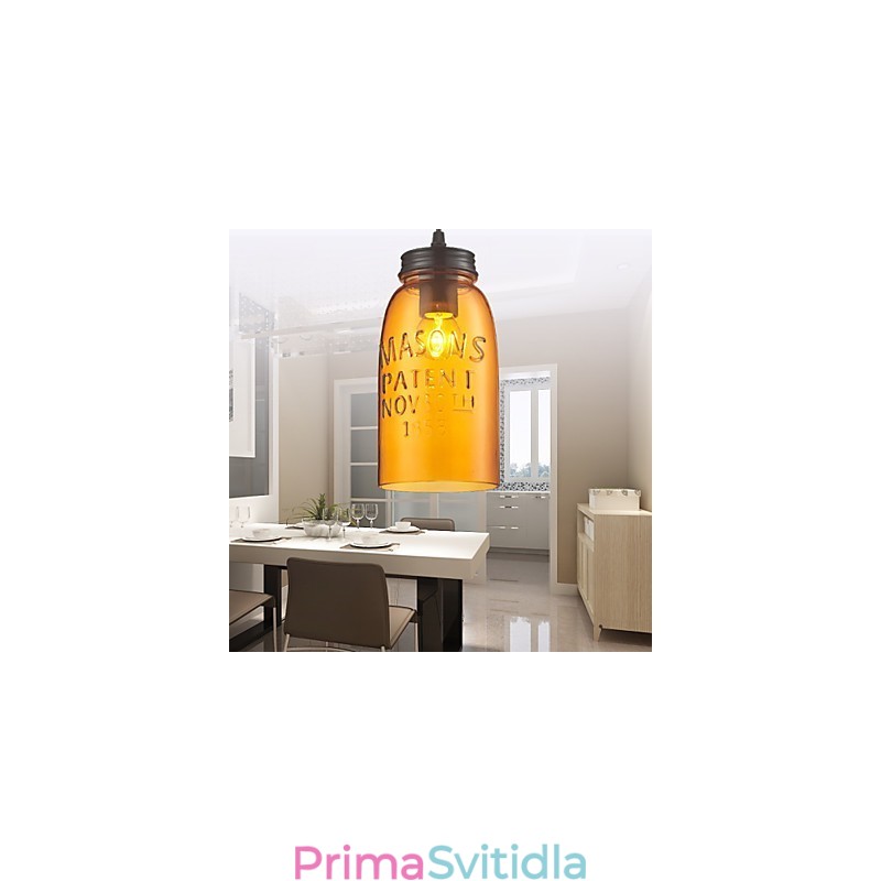 Přívěsek 1 Světlo Itálie Styl Transparentní Galvanické pokovování