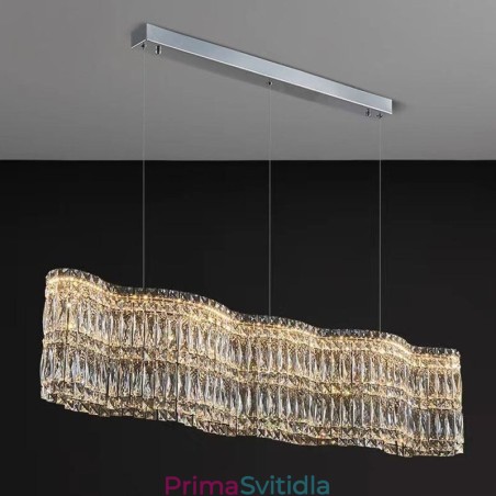 Dlouhé křišťálové závěsné svítidlo Luxusní dekorace stropní svítidlo Dlouhé křišťálové závěsné svítidlo Luxusní dekorace stropní svítidlo