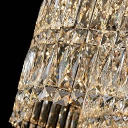 Dlouhé křišťálové závěsné svítidlo Luxusní dekorace stropní svítidlo