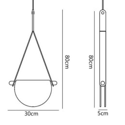 Závěsné svítidlo Moderní minimalistické páskové skleněné stropní svítidlo