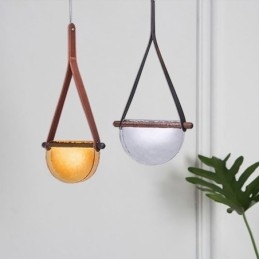 Závěsné svítidlo Moderní minimalistické páskové skleněné stropní svítidlo