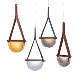 Závěsné svítidlo Moderní minimalistické páskové skleněné stropní svítidlo