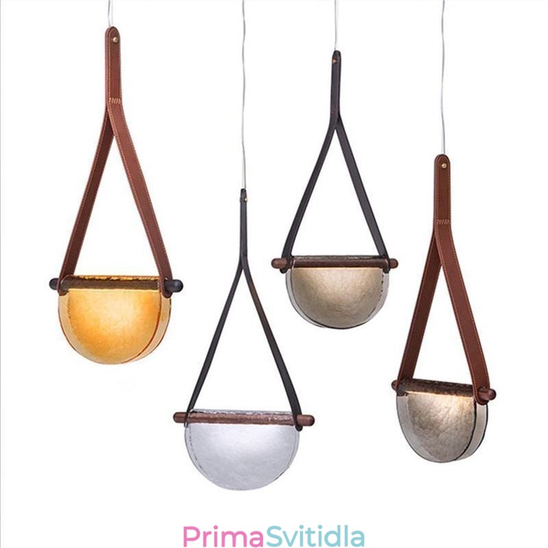 Závěsné svítidlo Moderní minimalistické páskové skleněné stropní svítidlo