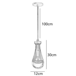 Závěsné svítidlo Water Drop Moderní minimalistické měděné umělecké stropní svítidlo