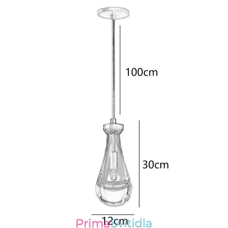 Závěsné svítidlo Water Drop Moderní minimalistické měděné umělecké stropní svítidlo