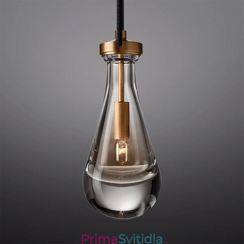 Závěsné svítidlo Water Drop Moderní minimalistické měděné umělecké stropní svítidlo
