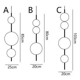 Závěsné světlo Moderní minimalistické Stropní svítidlo s molekulou kouzelných fazolí