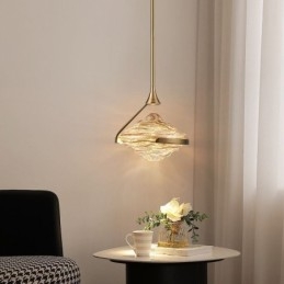 Závěsné svítidlo Moderní minimalistické kované stropní svítidlo z lávového skla