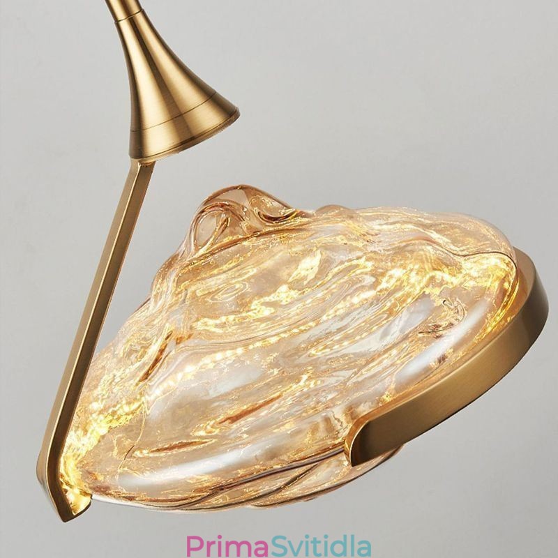 Závěsné svítidlo Moderní minimalistické kované stropní svítidlo z lávového skla