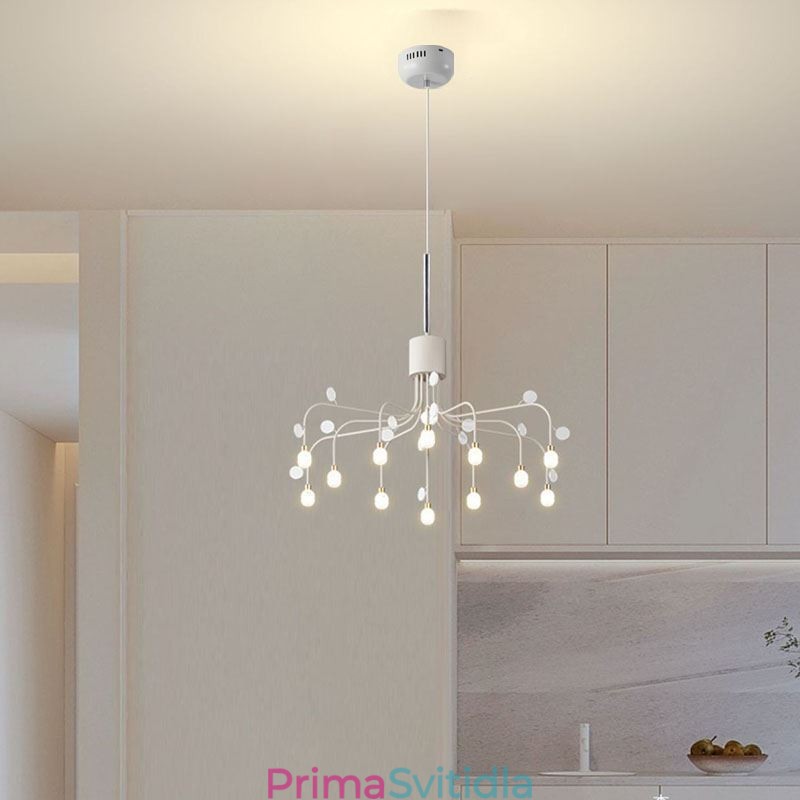 Závěsné svítidlo Nordic Creative Natural White Stropní svítidlo 14 světel