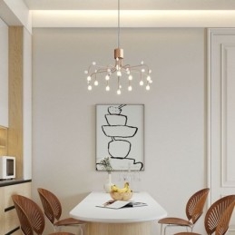 Závěsné svítidlo Nordic Creative Natural White Stropní svítidlo 14 světel