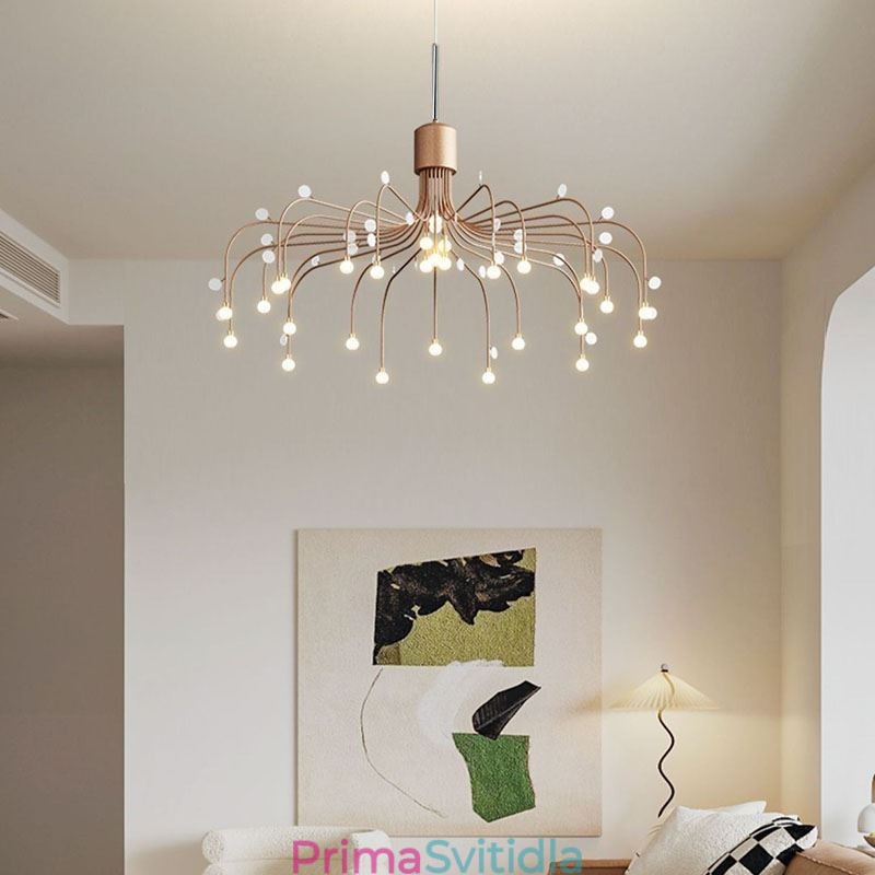 Závěsné svítidlo Nordic Creative Natural White Stropní svítidlo 30 světel